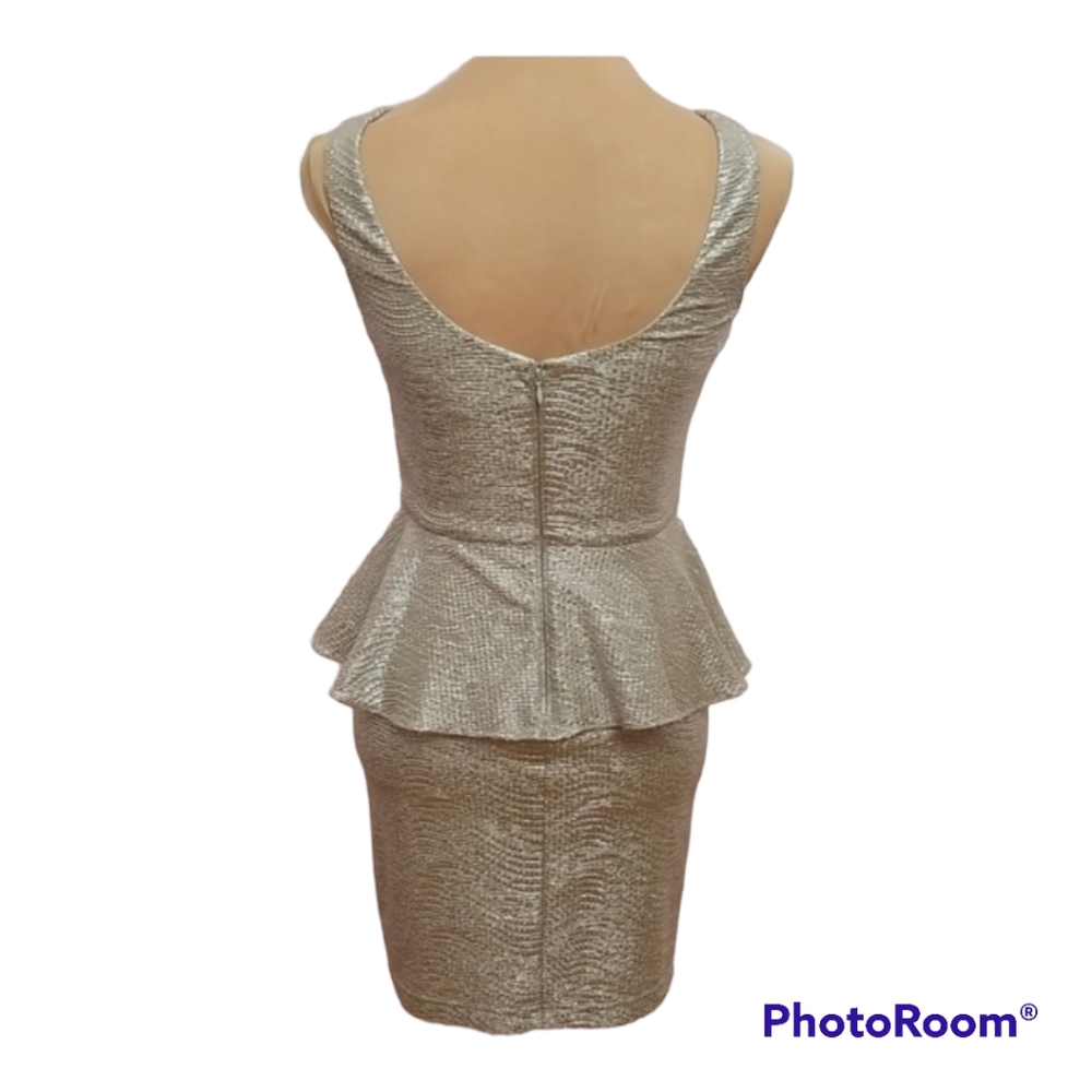 Gold metallic dress, size S - Picture 2 of 16